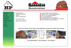 Bildschirmabgriff der Internetseite www.hanneken-wohnbau.de